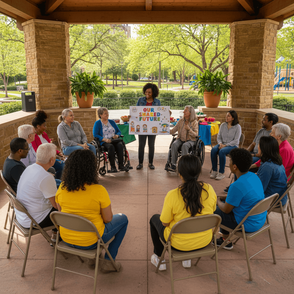 Community outreach workshop bringing neighbors together for preparedness education