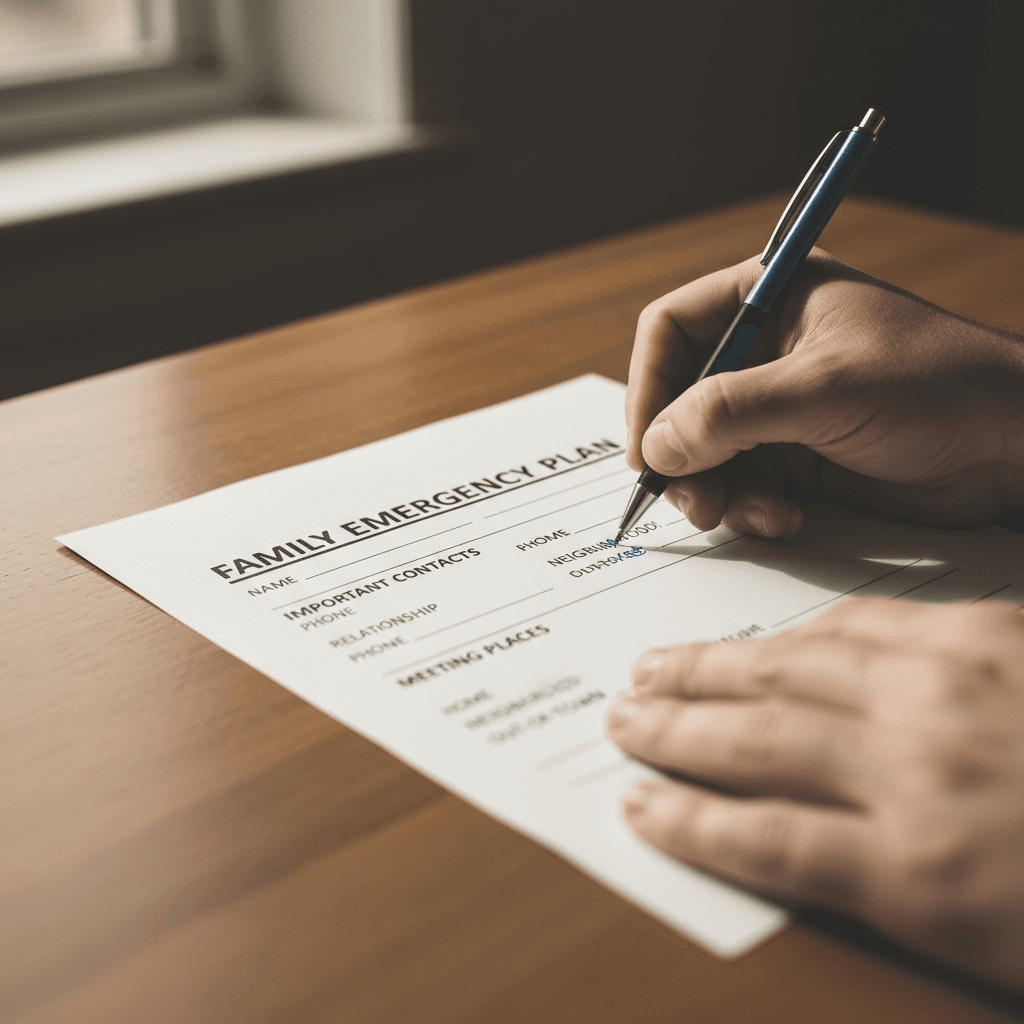 Writing a family emergency response plan