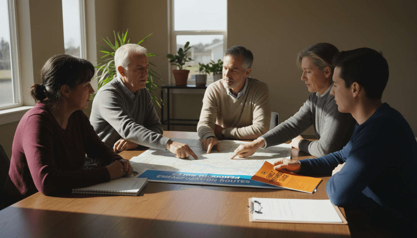 Community members collaborating on disaster preparedness planning in Atlanta